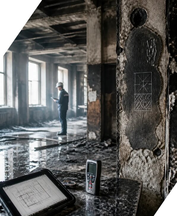 Обследование зданий после пожара в Лесосибирске от 15623 р. | ЭкспертизаРоссия